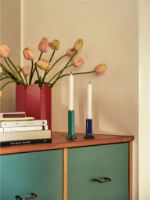 Billede af HAY Arcs Candleholder S H: 9 cm - Dark Blue