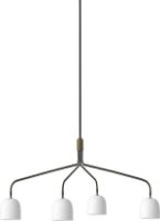 Billede af GUBI Howard Lysekrone m. 4 Arme Kort Ø: 16 cm - Hvid