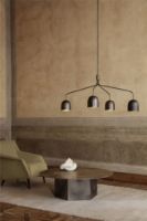 Billede af GUBI Howard Lysekrone m. 4 Arme Lang Ø: 16 cm - Sort 