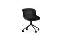 Billede af Normann Copenhagen Hyg Drejestol SH: 46 cm - Sort/Sort Aluminium