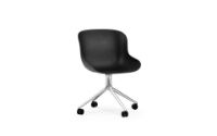 Billede af Normann Copenhagen Hyg Drejestol SH: 46 cm - Sort/Aluminium