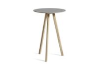 Billede af HAY CPH 20 Round Table Ø: 70 cm - Lacquered Solid Oak/Grey Linoleum