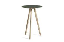 Billede af HAY CPH 20 Round Table Ø: 70 cm - Lacquered Solid Oak/Green Linoleum