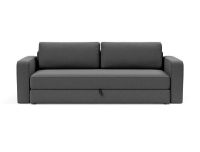 Billede af Innovation Living Black Label ILB 401 Sovesofa m. Armlæn 150-200 cm - Mahoga Seal Grey/Mat Sort 