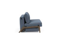Billede af Innovation Living Black Label ILB 500 Sovesofa 140-200 cm - Yogia Ocean Blue/Røget Eg