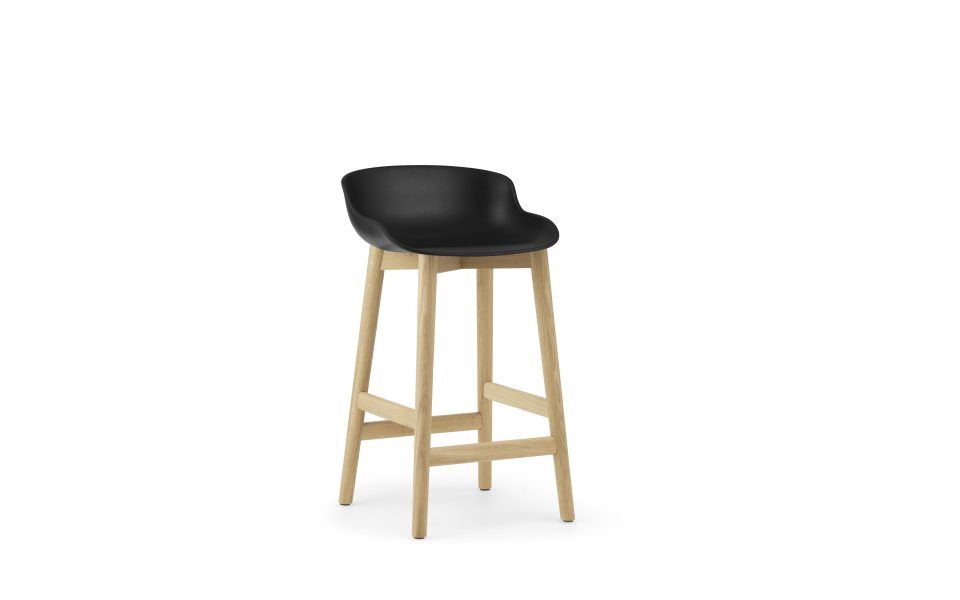 Billede af Normann Copenhagen Hyg Barstol SH: 65cm - Sort/Eg