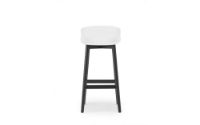 Billede af Normann Copenhagen Hyg Barstol SH: 75cm - Hvid/Sort