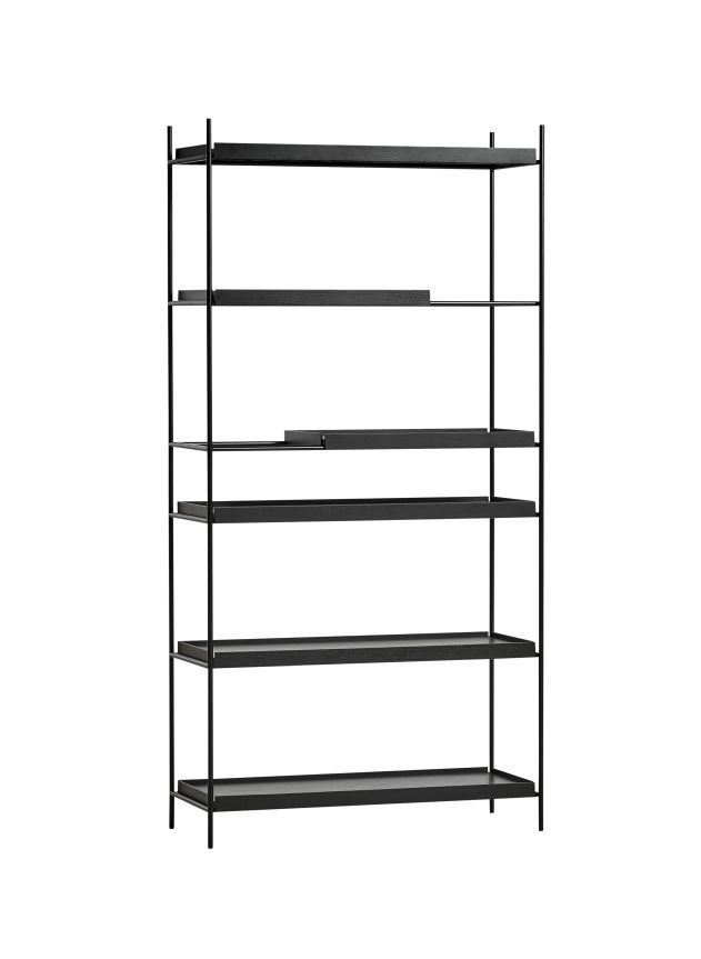 Billede af Woud Tray Shelf High H: 201 cm - Black Painted Oak