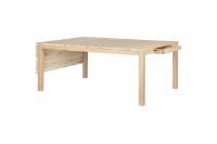 Billede af Haslev Klassik 6C Klapbord m. Skuffe 85x130 cm - Hvidolieret Eg