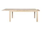 Billede af Haslev Klassik 4C Klapbord m. Skuffe 75x110 cm - Hvidolieret Eg