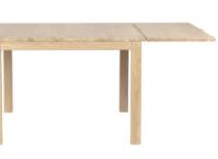 Billede af Haslev Klassik 3C Klapbord m. Skuffe 75x75 cm - Hvidolieret Eg