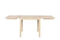 Billede af Haslev Klassik 3E Spisebord m. 2 Klapper 75x75 cm - Hvidolieret Eg