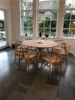 Billede af Eberhart Furniture Hector 140 Dining Table Ø: 140 cm - Light Oak/Brass