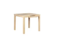 Billede af Haslev Klassik 2B Lampebord m. Skuffe 60x60 cm - Hvidolieret Eg