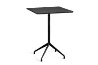 Billede af HAY AAT15 Table 80x80 cm - Black Powder Coated Aluminium/Black Linoleum