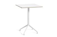 Billede af HAY AAT15 Table 80x80 cm - White Powder Coated Aluminium/White Laminate