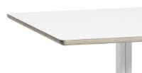Billede af HAY AAT15 Table 80x80 cm - White Powder Coated Aluminium/White Laminate