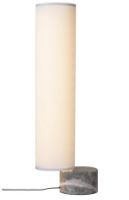 Billede af GUBI Unbound Gulvlampe H: 120 cm Large - White Linnen/Grey Marble 