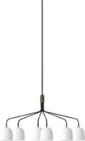 Billede af GUBI Howard Lysekrone m. 6 Arme Ø: 16 cm - Hvid 