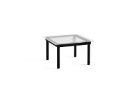 Billede af HAY Kofi Table 60x60 cm - Black Solid Oak / Clear Reeded Glass