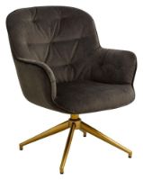 Billede af Nordal LEA Office Chair SH: 52 cm - Brown Velvet
