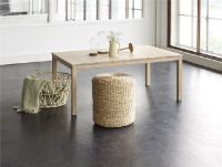 Billede af Haslev Klassik 6A Sofabord 85x130 cm - Hvidolieret Eg