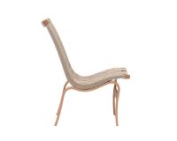 Billede af Bruno Mathsson Mi 471 Eva Lænestol u. arm SH: 34 cm - Lakeret Bøg / Linnegjord Natur