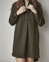 Billede af By Nord Skjortekjole Alfrid S/M - Bark  OUTLET