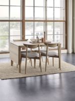 Billede af Haslev Klassik 6D Spisebord m. 1 Klap 85x130 cm - Hvidolieret Eg