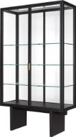Billede af GUBI Private Vitrine H: 191 cm - Brown/Black Stained Oak/Transparent Glass