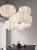 Billede af Vipp 586 Paper Pendant Ø: 45 cm - White/Dark Oak UDSTILLINGSMODEL