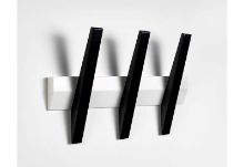 Billede af Hoigaard Tangent-3 Knagerække B:38 cm - Hvid/Sort