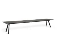 Billede af HAY CPH 30 Extendable Table 250/400x90x74 cm - Black Lacquered Solid Oak/Black Linoleum