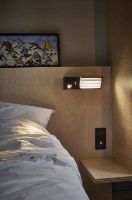 Billede af DCW Editions Biny Bedside Væglampe Højre side m. Afbryder B: 27 cm - Sort/Hvid