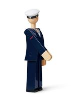 Billede af Kay Bojesen Marine H: 20,5 cm - Mørkblå/Malet bøg
