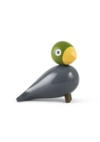 Billede af Kay Bojesen Sangfugl H: 15,5 cm - Aqua / Malet bøg