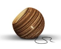 Billede af Think Paper Globe Gulvlampe Ø: 29 cm - Natur