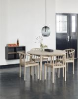 Billede af Haslev 893 Spisebord Ø: 120 cm - Hvidolieret Eg