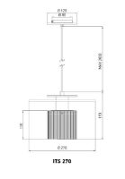 Billede af DCW Editions In The Sun Pendel Ø: 27 cm - Gold/Silver