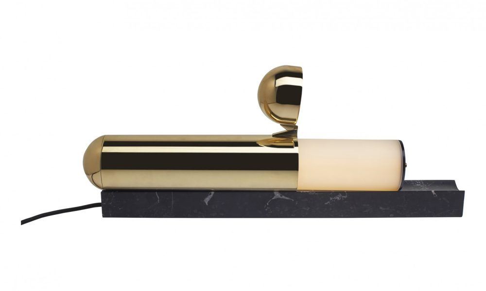 Billede af DCW Editions ISP Bordlampe L: 55,5 cm - Marble Noir/Gold