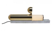 Billede af DCW Editions ISP Bordlampe L: 55,5 cm - Marble Blanc/Gold