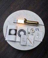 Billede af DCW Editions ISP Bordlampe L: 55,5 cm - Marble Blanc/Gold