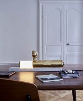 Billede af DCW Editions ISP Bordlampe L: 55,5 cm - Marble Blanc/Gold