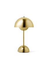 Billede af &Tradition Flowerpot VP9 Bordlampe H: 29,5 cm - Brass-Plated 