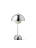Billede af &Tradition Flowerpot VP9 Bordlampe H: 29,5 cm - Chrome-Plated