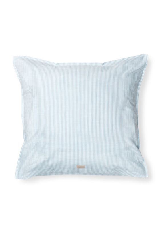 Billede af Juna Monochrome Lines Pudebetræk 70x50 cm - Lys Blå/Hvid 