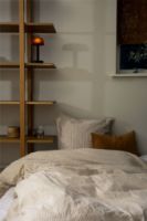 Billede af Juna Monochrome Lines Sengetøj 140x220 cm - Okker/Hvid 