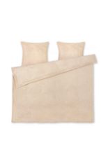 Billede af Juna Monochrome Lines Sengetøj 200x220 cm - Okker/Hvid 