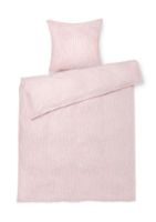Billede af Juna Monochrome Lines Sengetøj 140x220 cm - Rosa/Hvid 