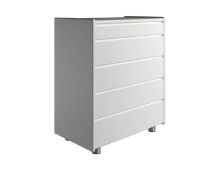 Vis detaljer for Kaagaard 558047 Kommode med Metalben 80x47x85 cm - Hvidmalet Billede af Kaagaard 558047 Kommode med Metalben 80x47x85 cm - Hvidmalet